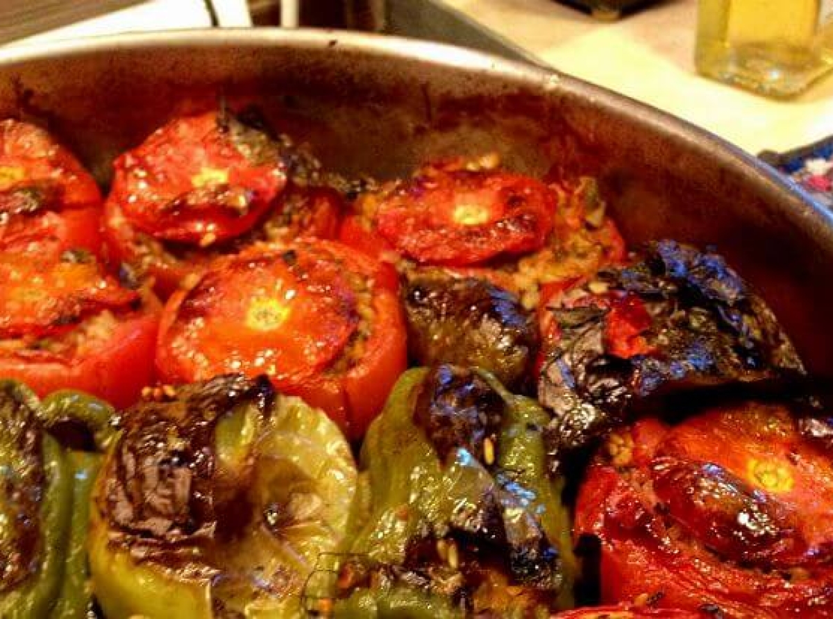 Αγιορείτικες πιπεριές γεμιστές