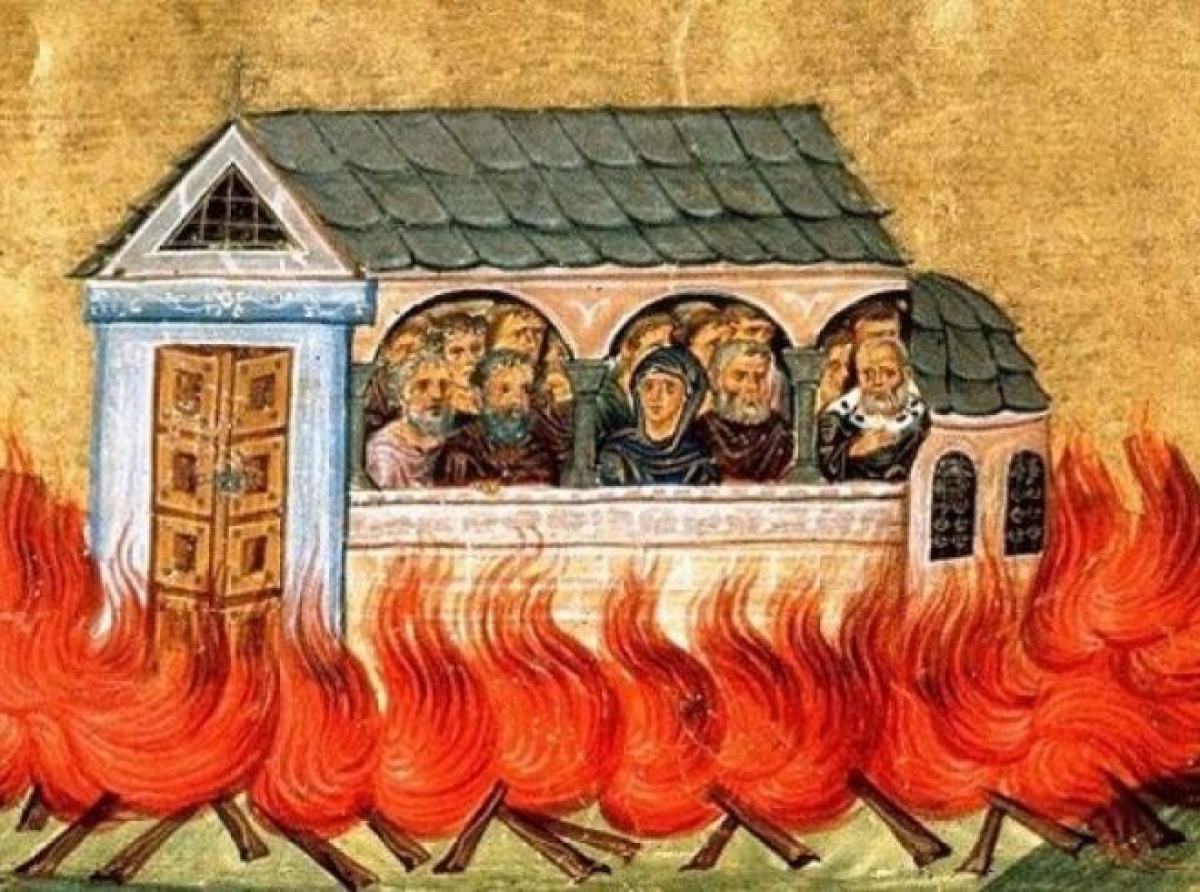 Συναξάρι 28 Δεκεμβρίου, Άγιοι Δισμύριοι (20.000) μάρτυρες που κάηκαν στη Νικομήδεια