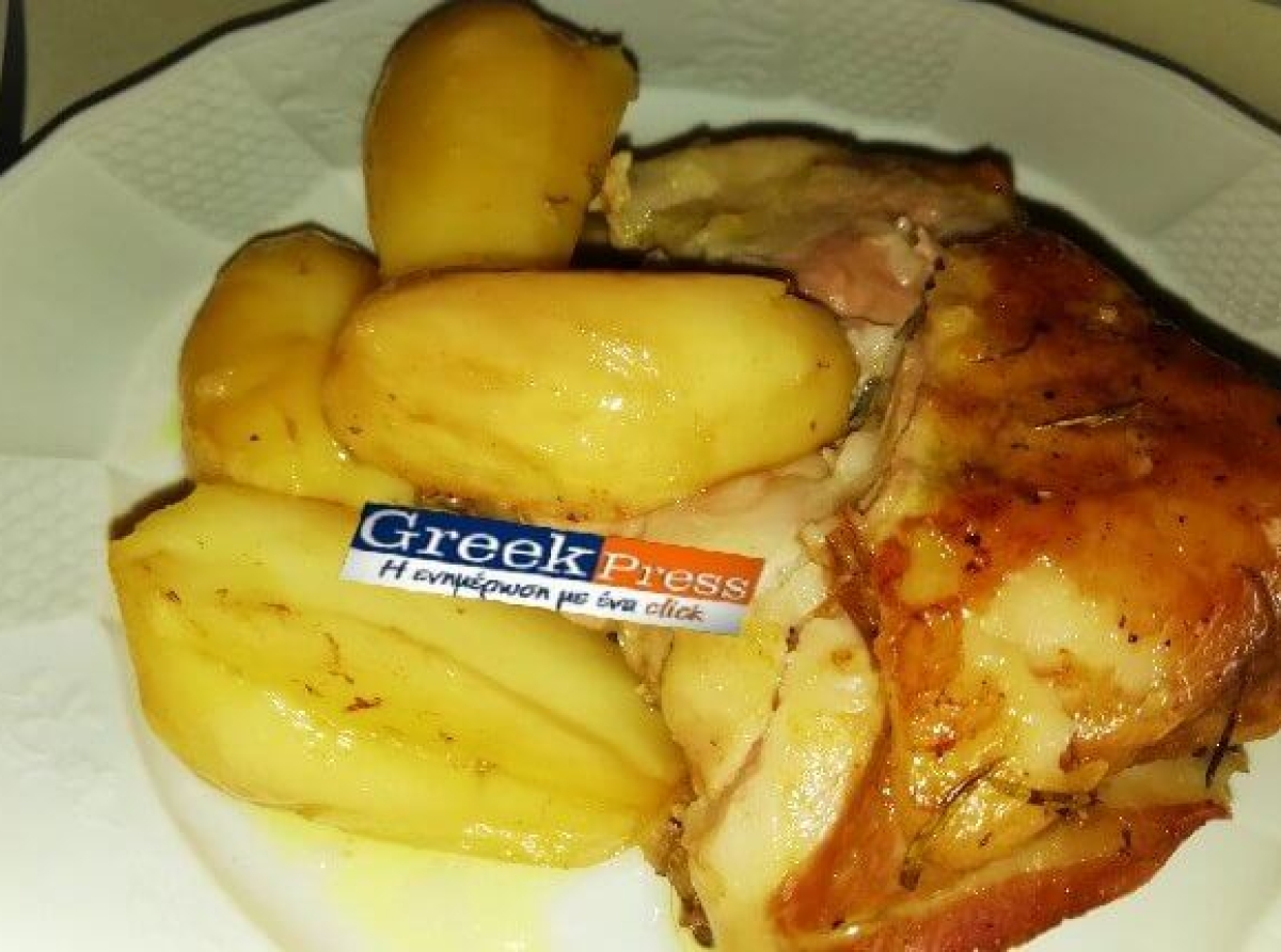 Αρνάκι φουρνάτο με μουστάρδα