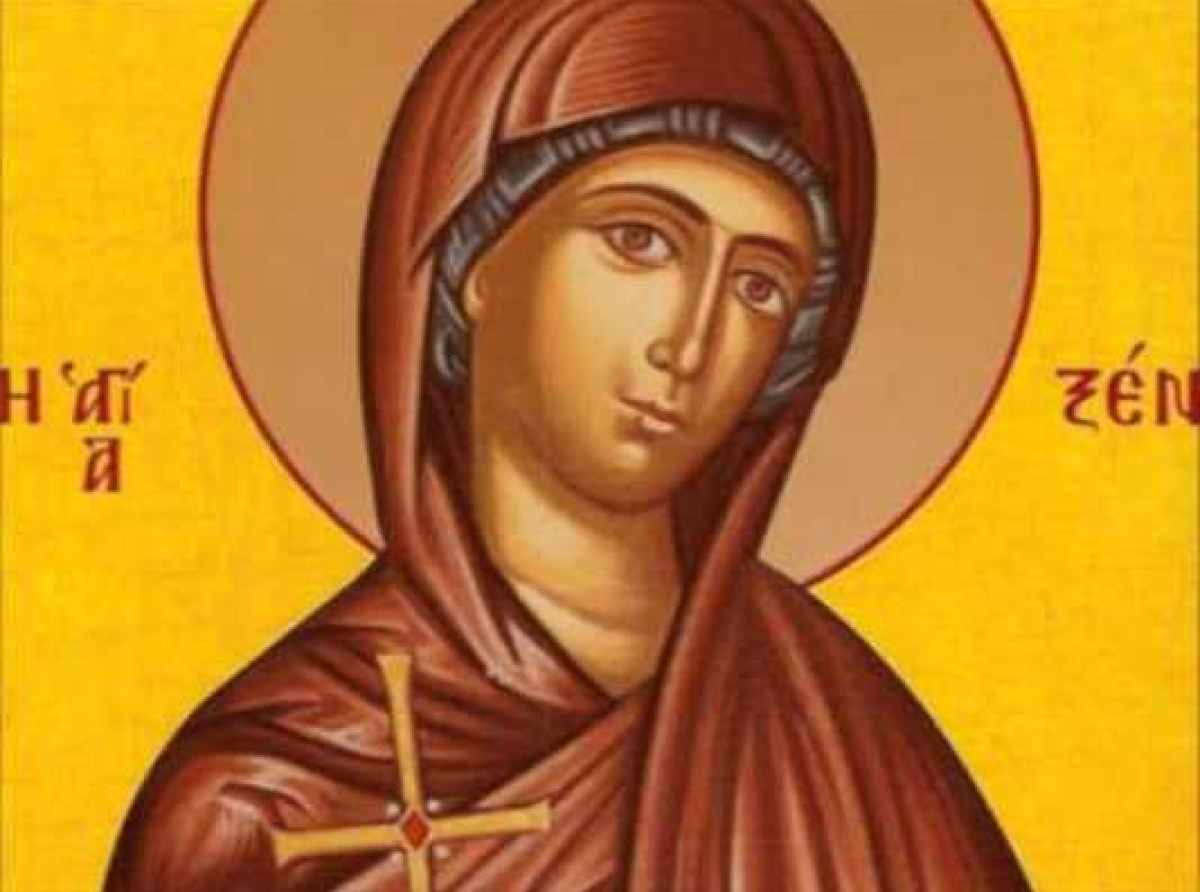 Συναξάρι 24 Ιανουαρίου, Οσίες Ξένη και οι δύο θεραπαινίδες της