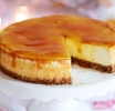 Cheesecake με καραμέλα και κρέμα μπανάνα