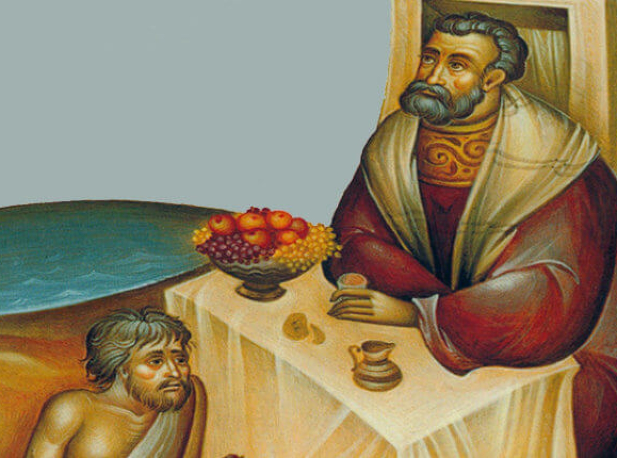 Λόγος Άγιου Ι. Χρυσοστόμου περί του πλουσίου και του φτωχού Λάζαρου
